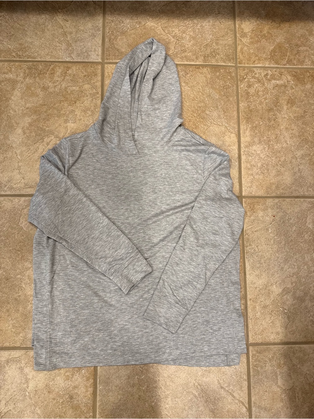 a:glow Women's Light Heather Gray Hooded Long-Sleeve Top